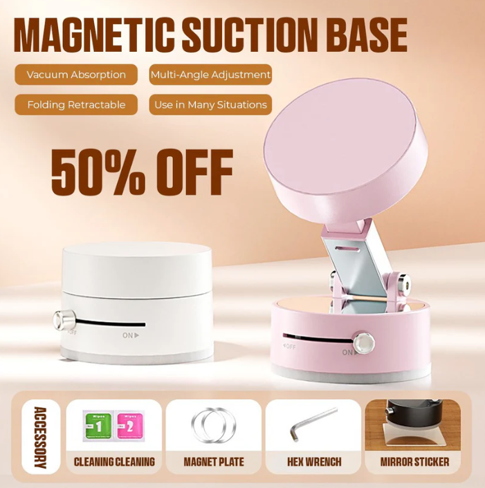 Vacuum Magnetic Phone Stand - Strong Durable Magnet