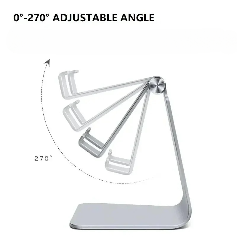 Dual Folding Phone Stand – Portable Desktop Holder Cradle Dock Compatible With All Phones & Tablets