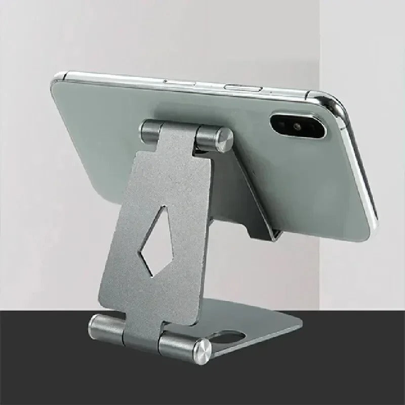 Dual Folding Phone Stand – Portable Desktop Holder Cradle Dock Compatible With All Phones & Tablets