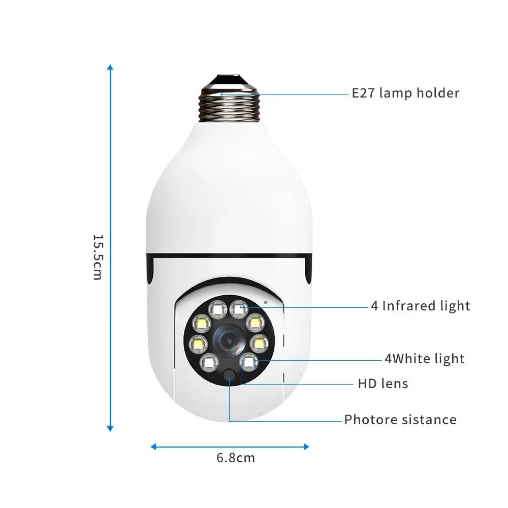 SmartLight 360 Security Camera – Wireless, 360 View, Motion Alerts & Night Vision